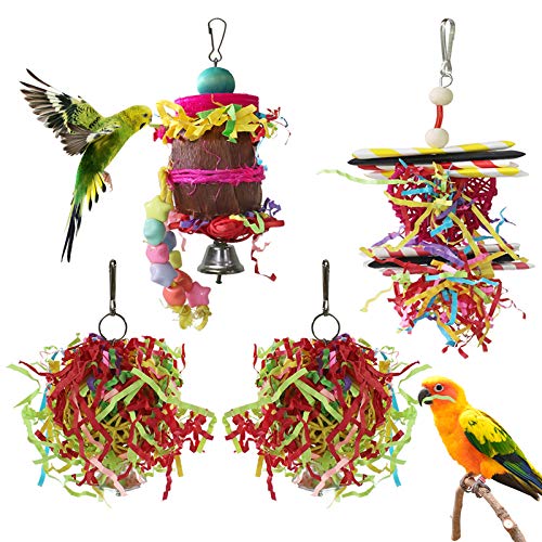 YUEPET 4 Pack Bird Toy